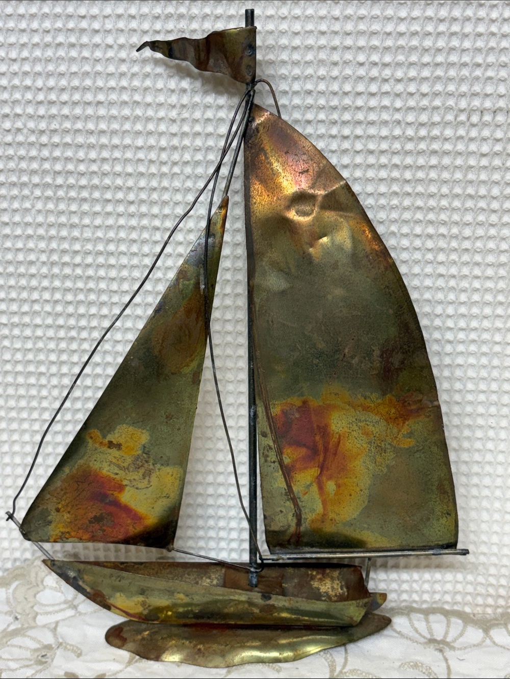 Tin sailboat
